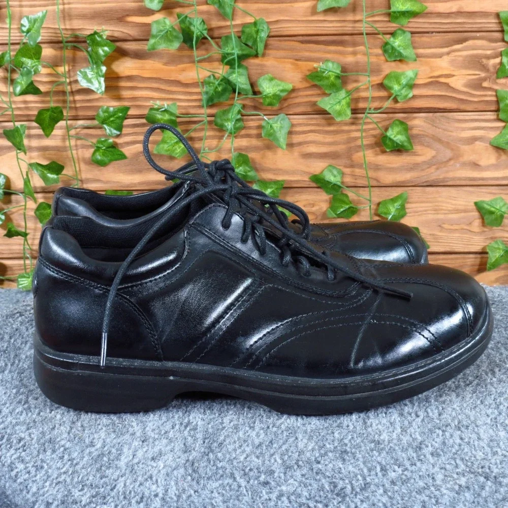 Deer Stags Equator Mens Oxford Shoes Sz 9.5 Wide Work Uniform Professional Black
